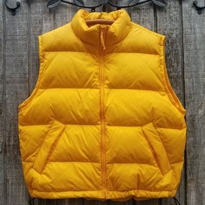 Lands End Packable Goose Down Bubble Vest men's XL